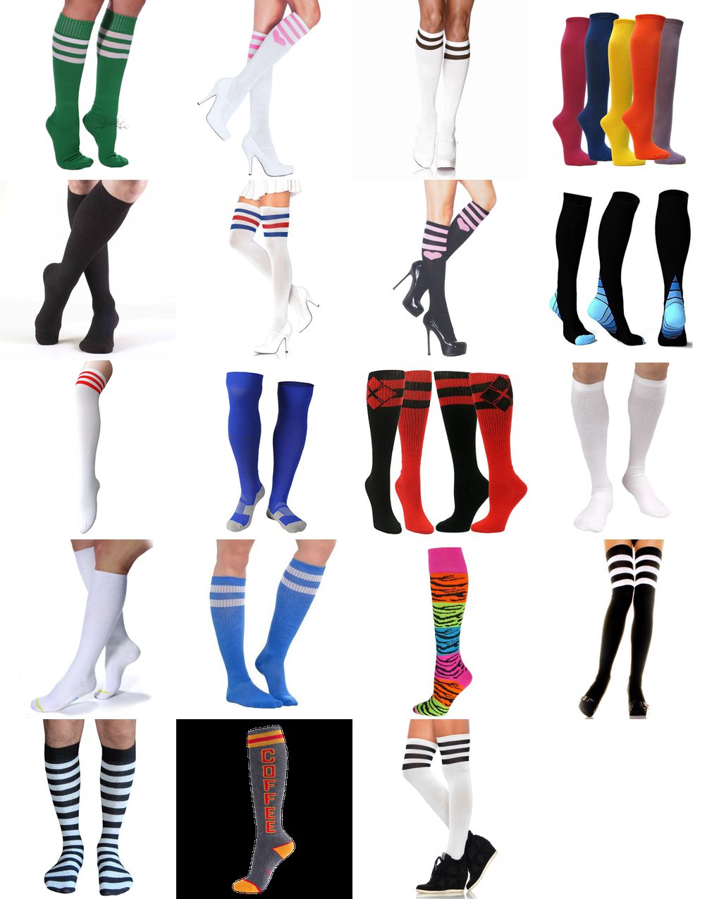 athletic knee socks